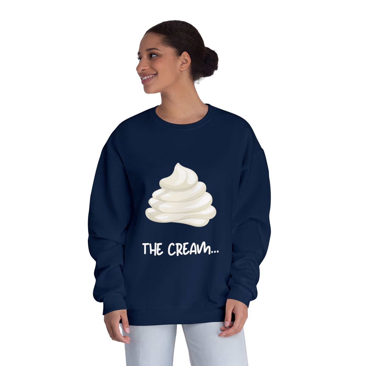Couples Themed Sweaters "The cream..." SO COMFORTABLE! Unisex NuBlend® Crewneck Sweatshirt