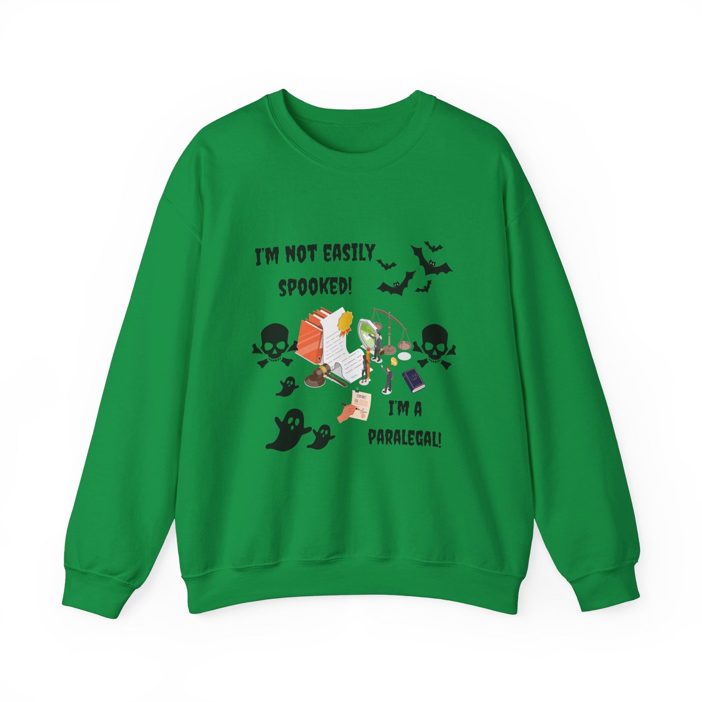 I'm not easily spooked! I'm a paralegal! -Unisex Heavy Blend™ Crewneck Sweatshirt