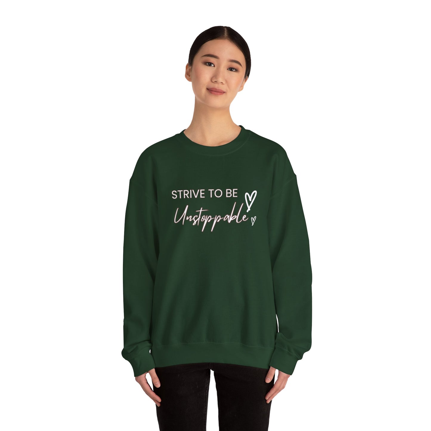 Strive to be Unstoppable -Unisex Heavy Blend™ Crewneck Sweatshirt
