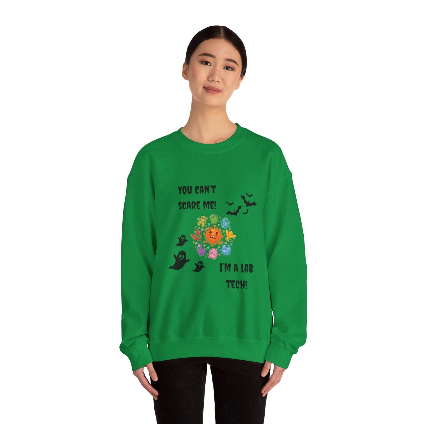 You Can't Scare Me! I'm a Lab Tech -Unisex Heavy Blend™ Crewneck Sweatshirt