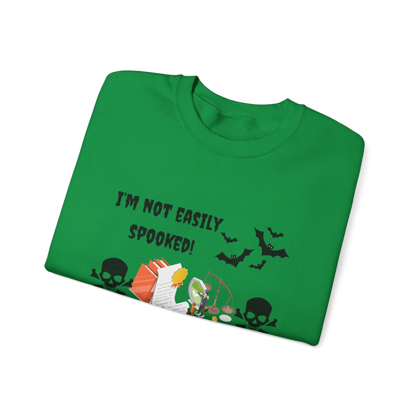 I'm not easily spooked! I'm a paralegal! -Unisex Heavy Blend™ Crewneck Sweatshirt