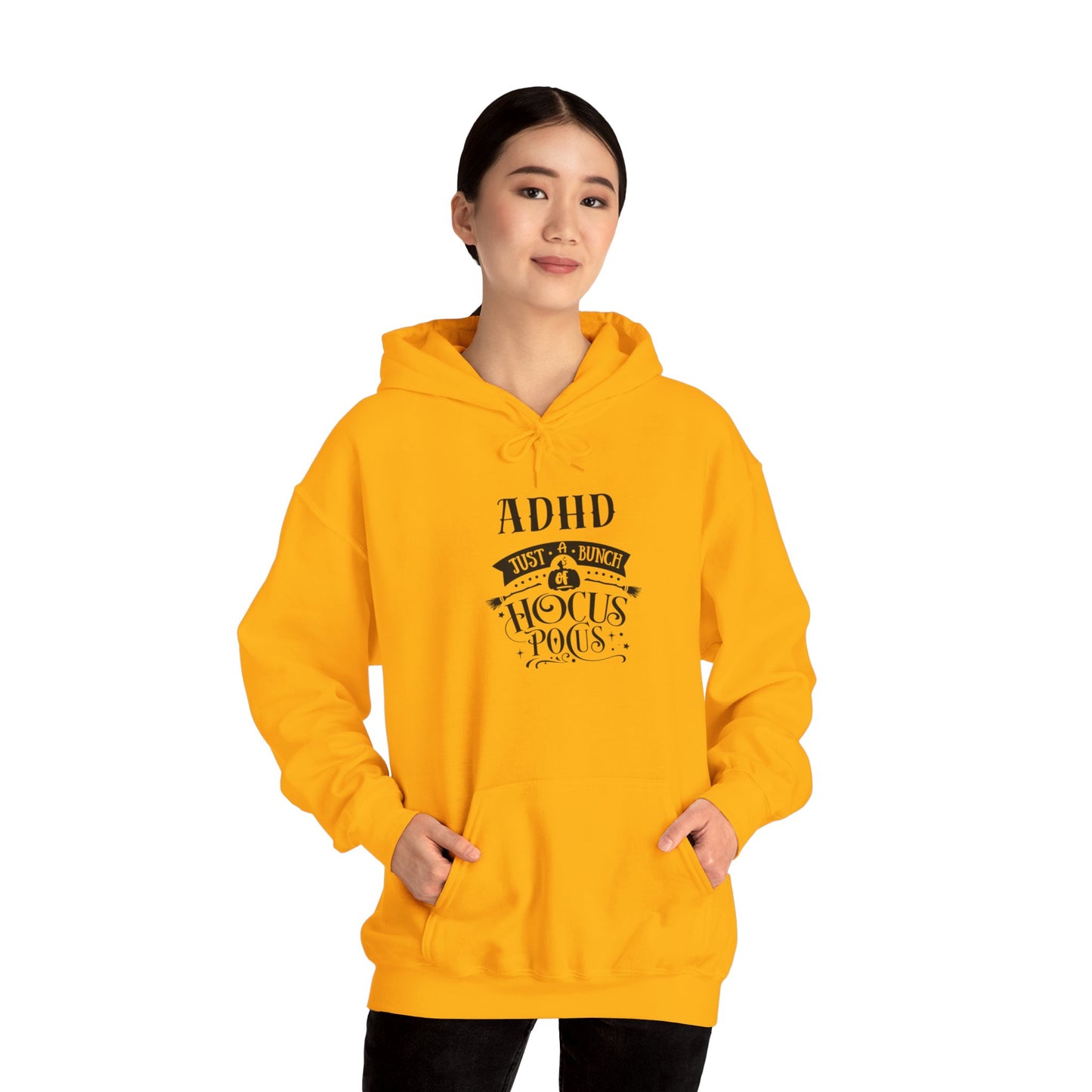 ADHD Just A Bunch of Hocus Pocus Unisex Heavy Blend™ Hooded Sweatshirt