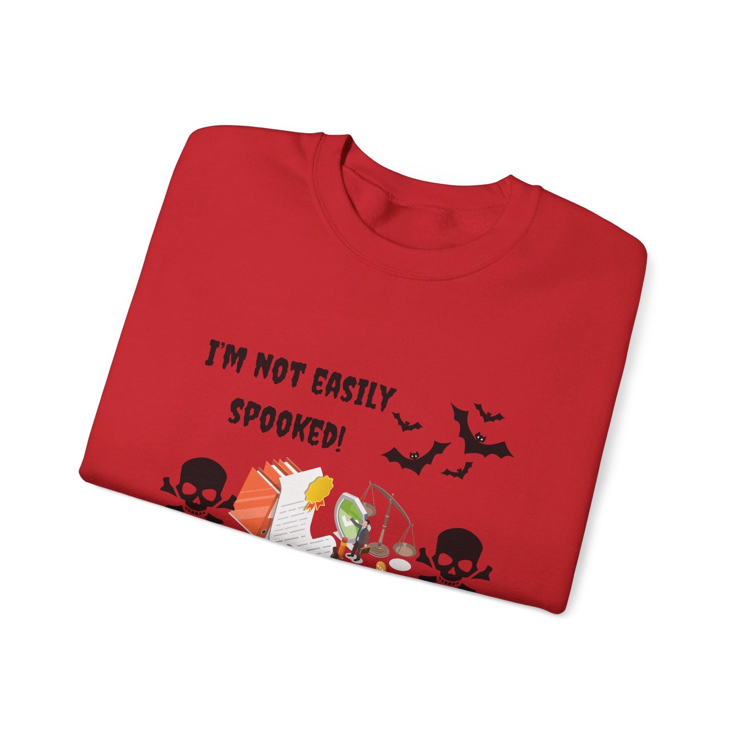 I'm not easily spooked! I'm a paralegal! -Unisex Heavy Blend™ Crewneck Sweatshirt