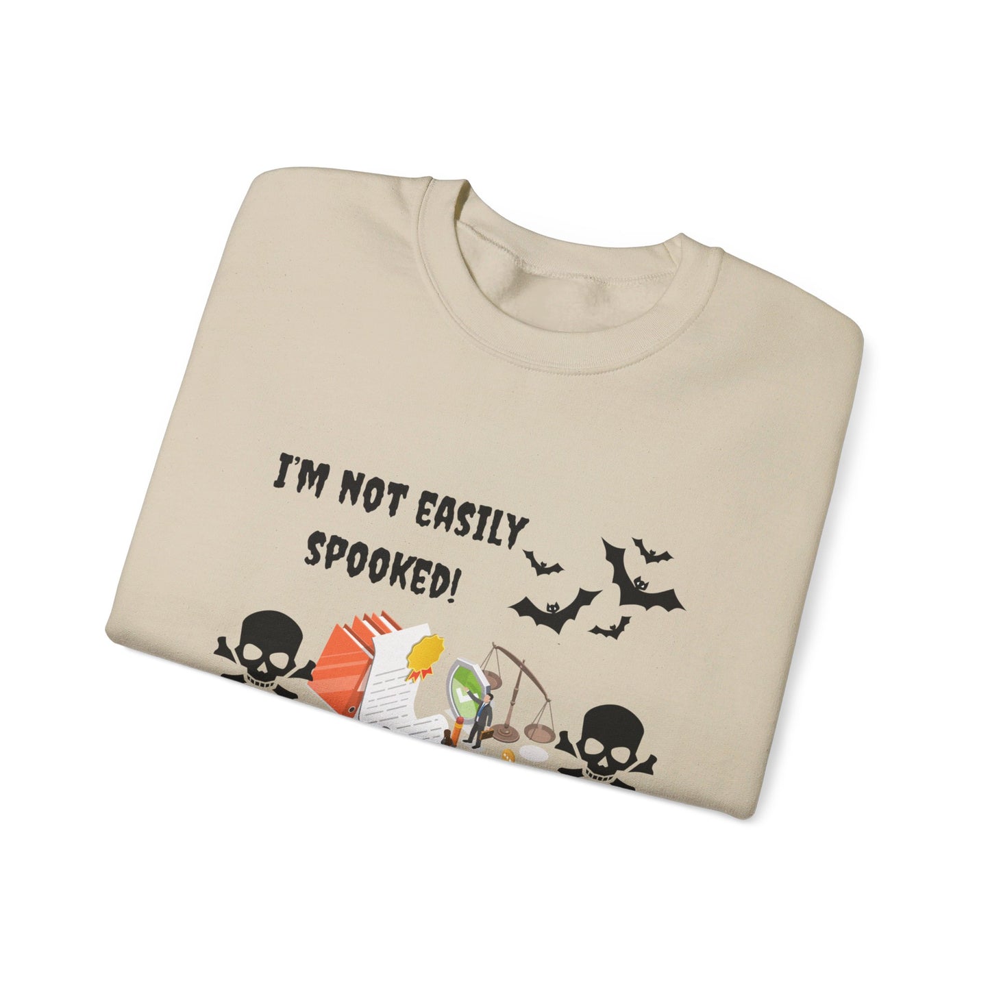 I'm not easily spooked! I'm a paralegal! -Unisex Heavy Blend™ Crewneck Sweatshirt