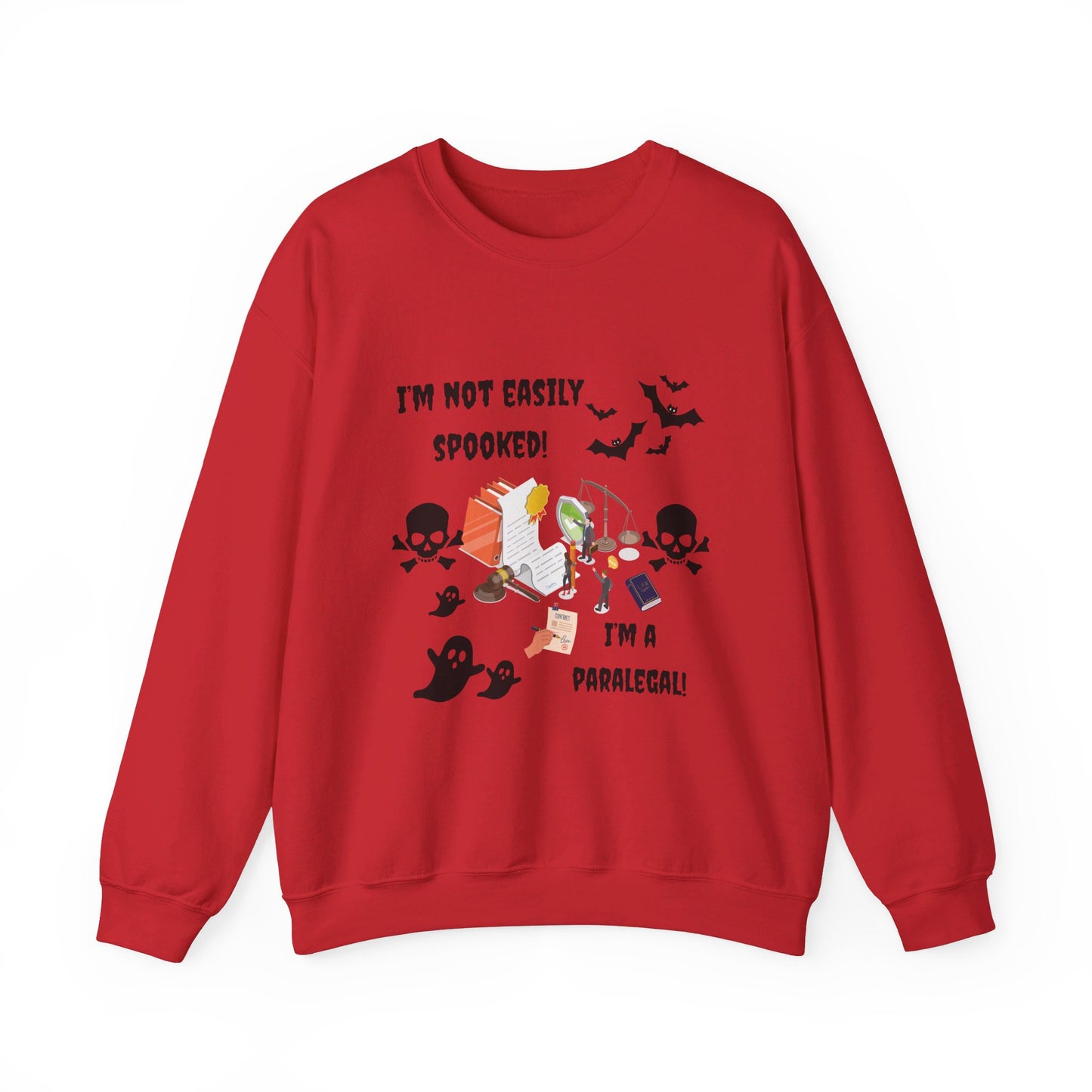 I'm not easily spooked! I'm a paralegal! -Unisex Heavy Blend™ Crewneck Sweatshirt