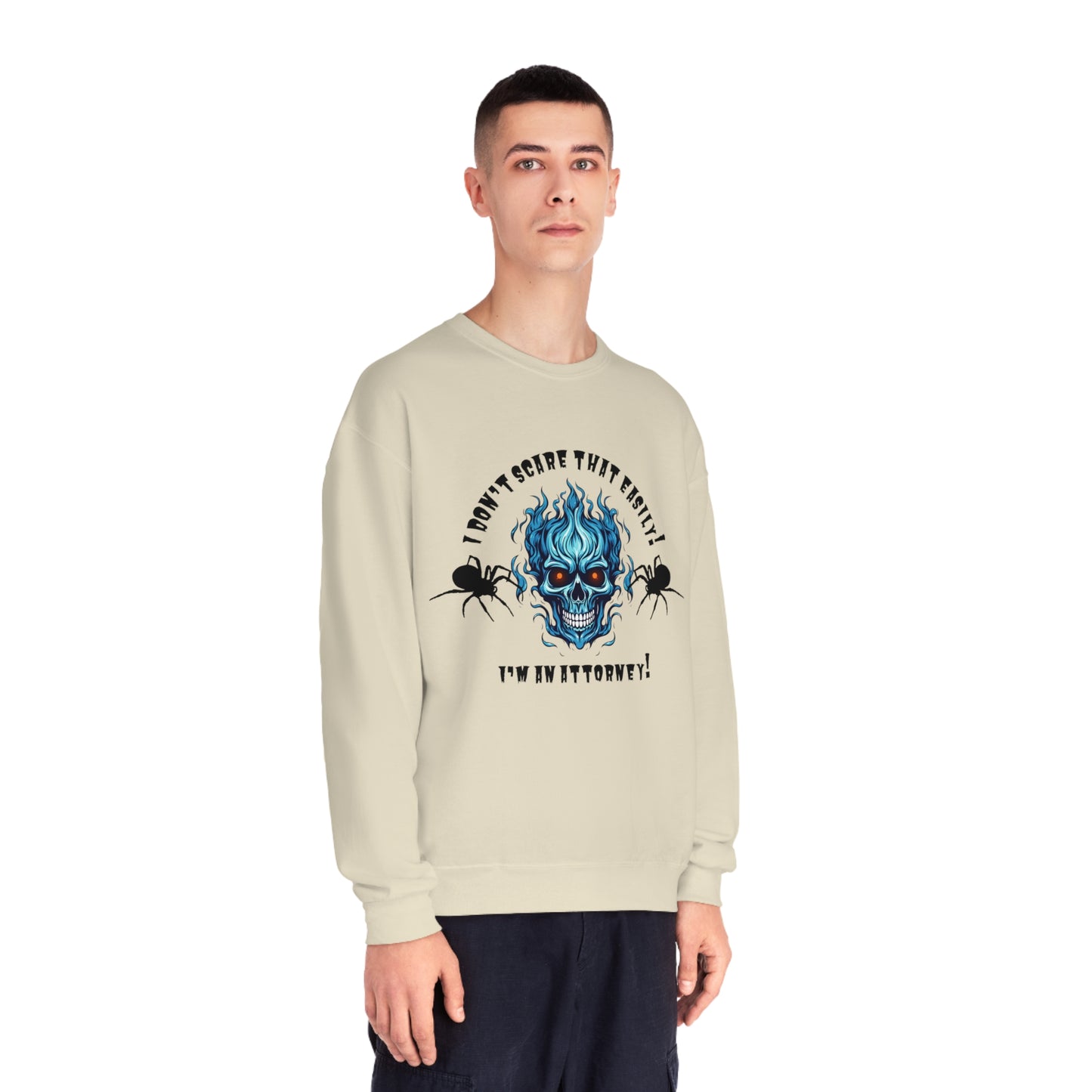 I Don't Scare That Easily! I'm an Attorney! Unisex NuBlend® Crewneck Sweatshirt