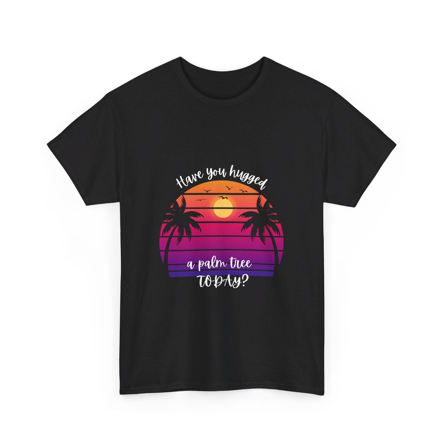 Palm Tree Love- Unisex Heavy Cotton Tee