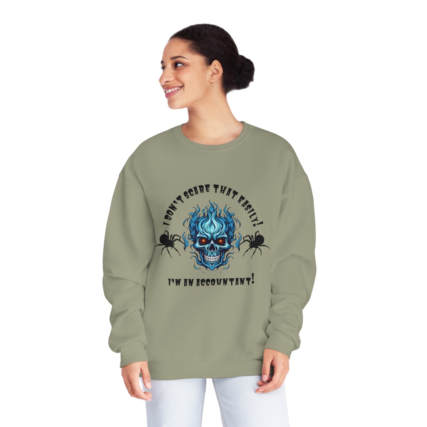 I Don't Scare That Easily! I'm an Accountant! Unisex NuBlend® Crewneck Sweatshirt