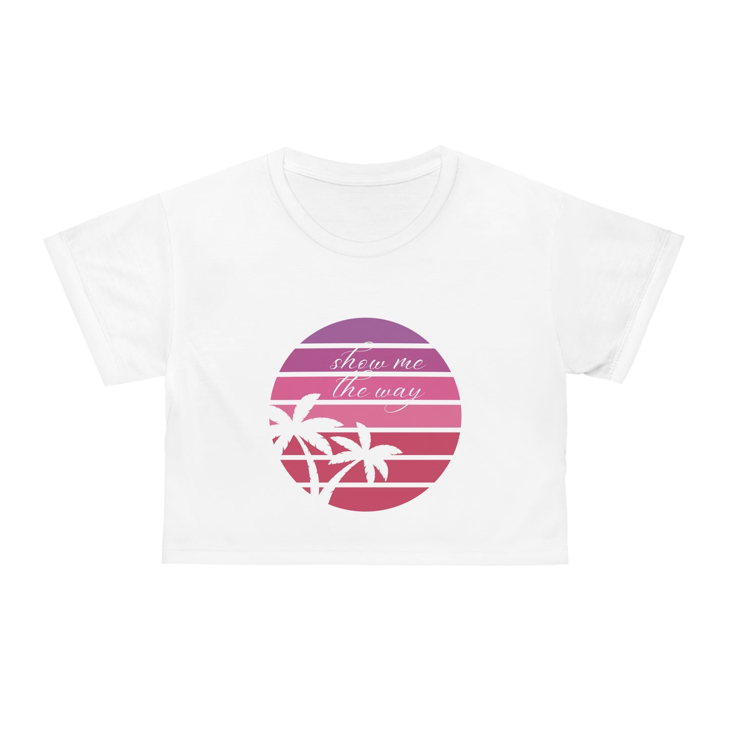 Show me the way Crop Tee (AOP)
