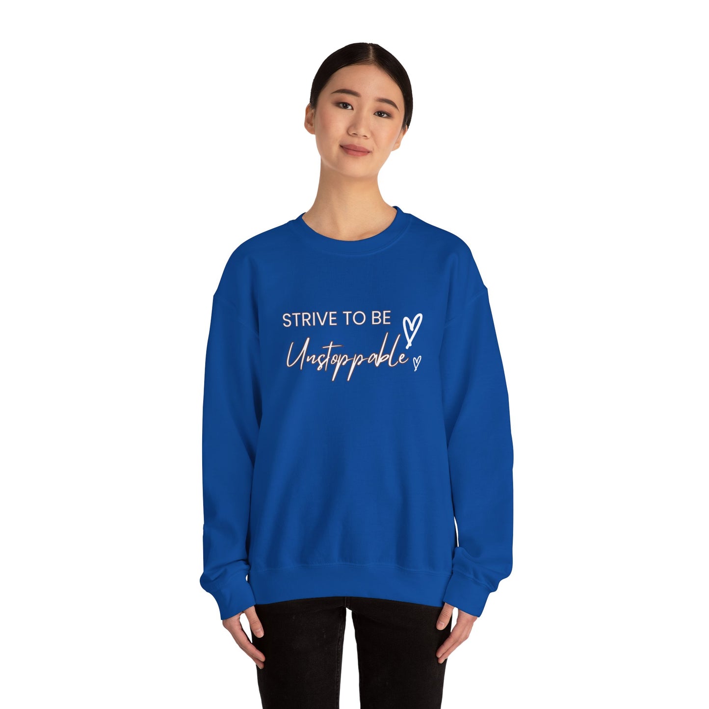 Strive to be Unstoppable -Unisex Heavy Blend™ Crewneck Sweatshirt