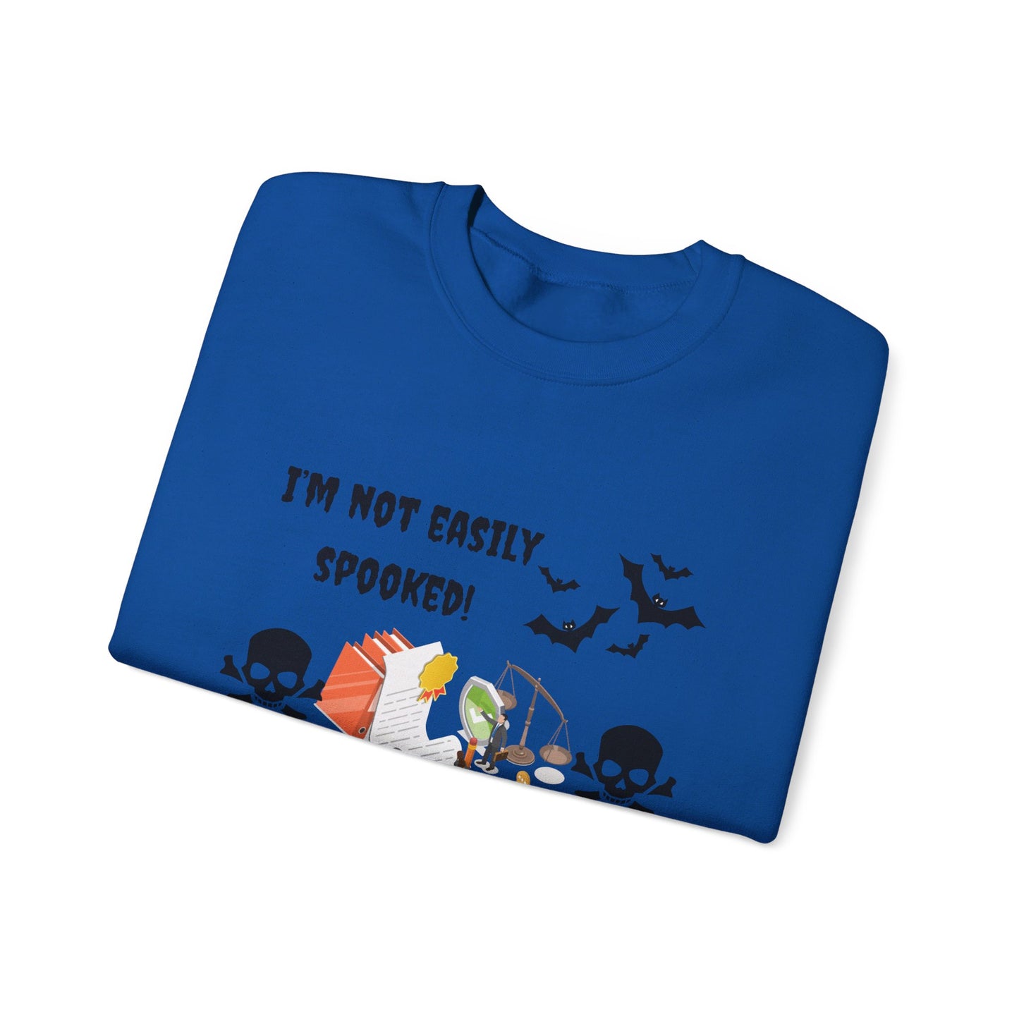 I'm not easily spooked! I'm a paralegal! -Unisex Heavy Blend™ Crewneck Sweatshirt