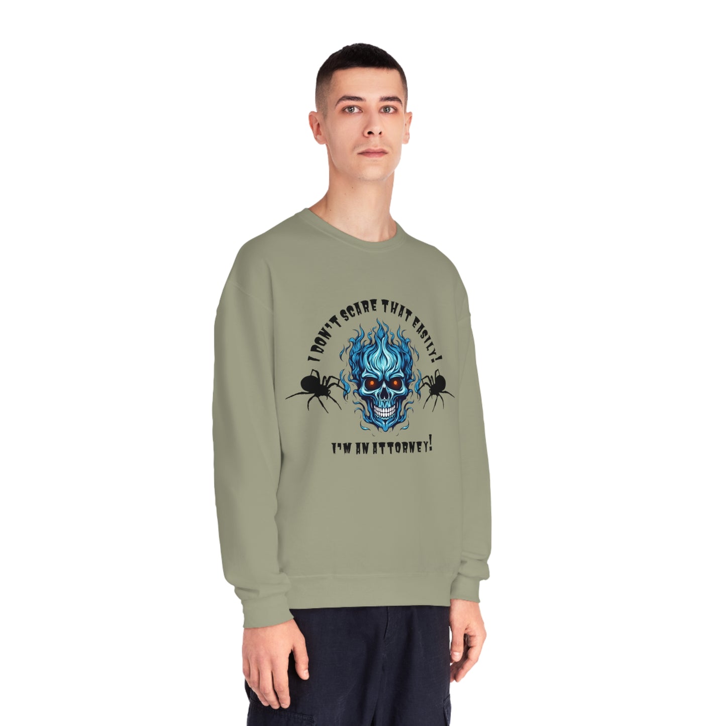 I Don't Scare That Easily! I'm an Attorney! Unisex NuBlend® Crewneck Sweatshirt