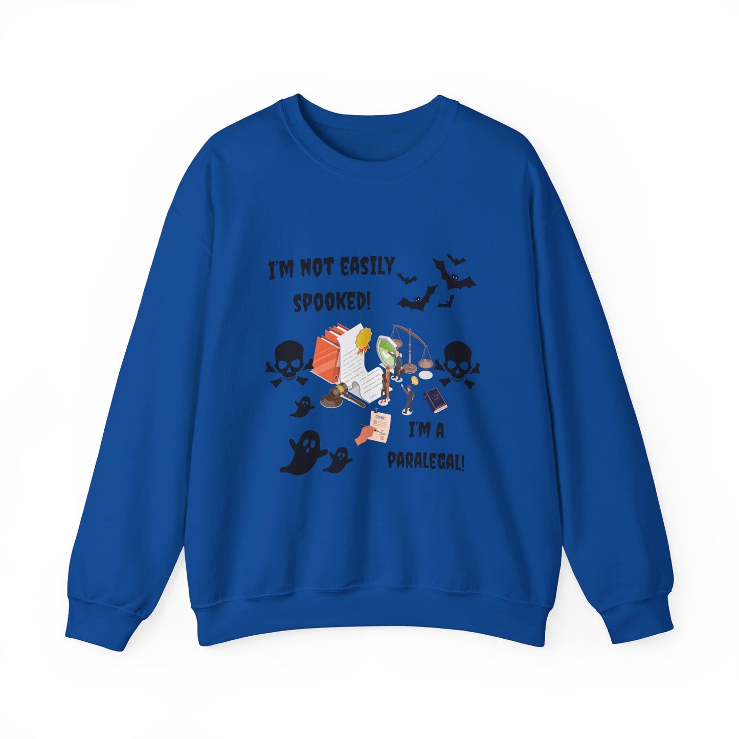 I'm not easily spooked! I'm a paralegal! -Unisex Heavy Blend™ Crewneck Sweatshirt