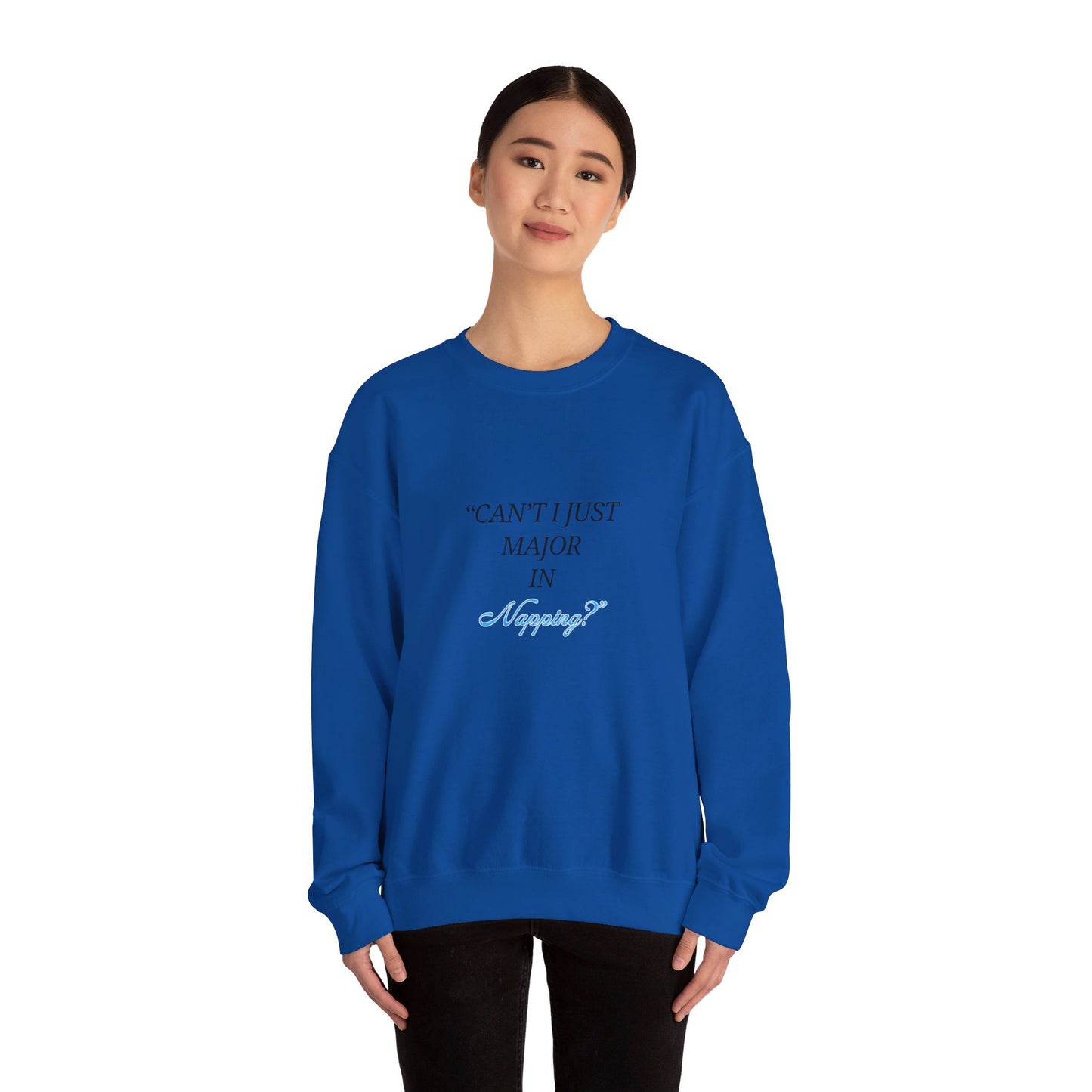 Can't I Just Major in Napping? Unisex Heavy Blend™ Crewneck Sweatshirt