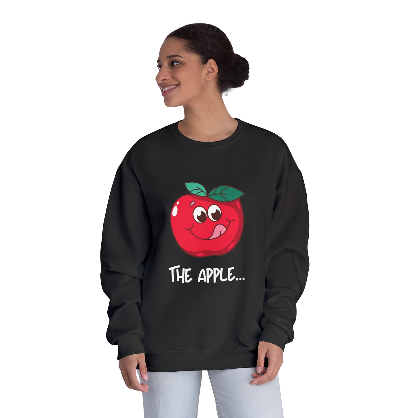 Couples Themed Sweaters "the apple..." SO COMFORTABLE! Unisex NuBlend® Crewneck Sweatshirt