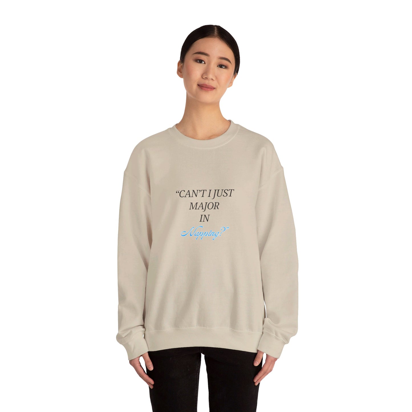 Can't I Just Major in Napping? Unisex Heavy Blend™ Crewneck Sweatshirt