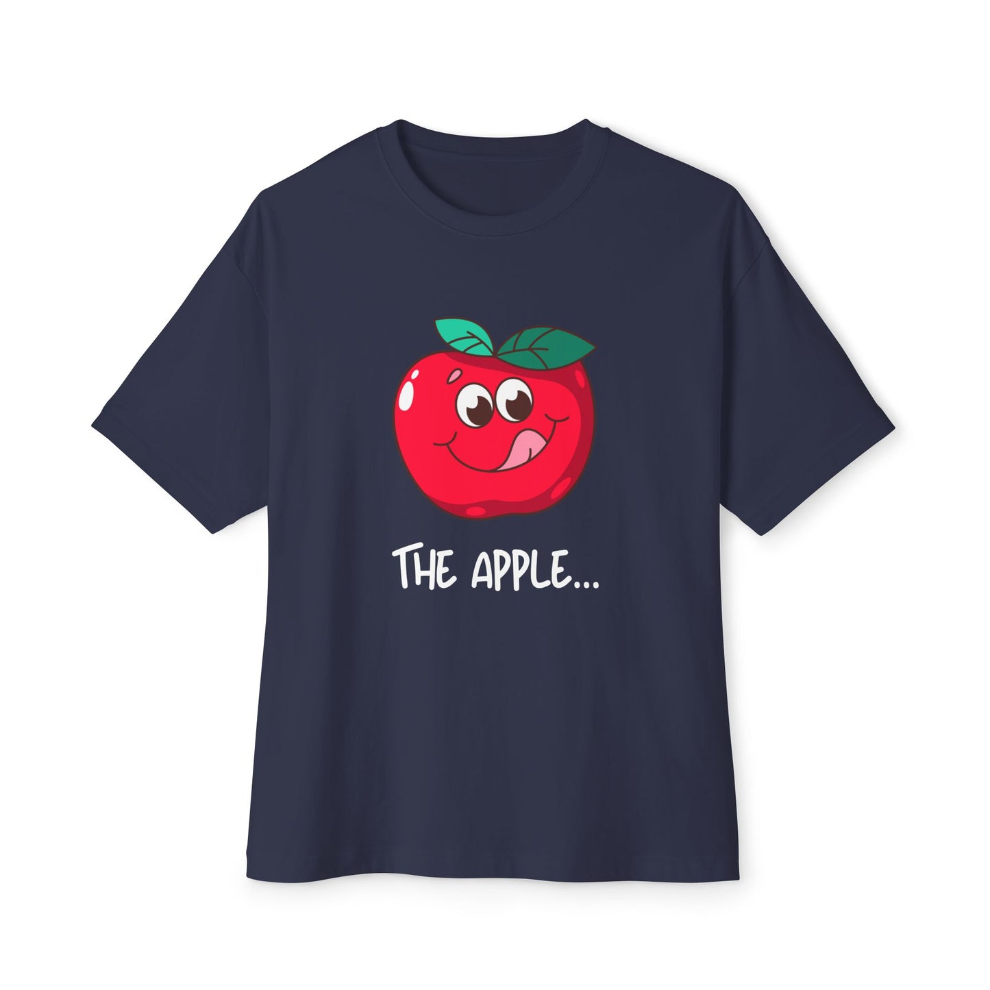 Couples themed shirts "The apple..." Unisex Oversized Boxy Tee
