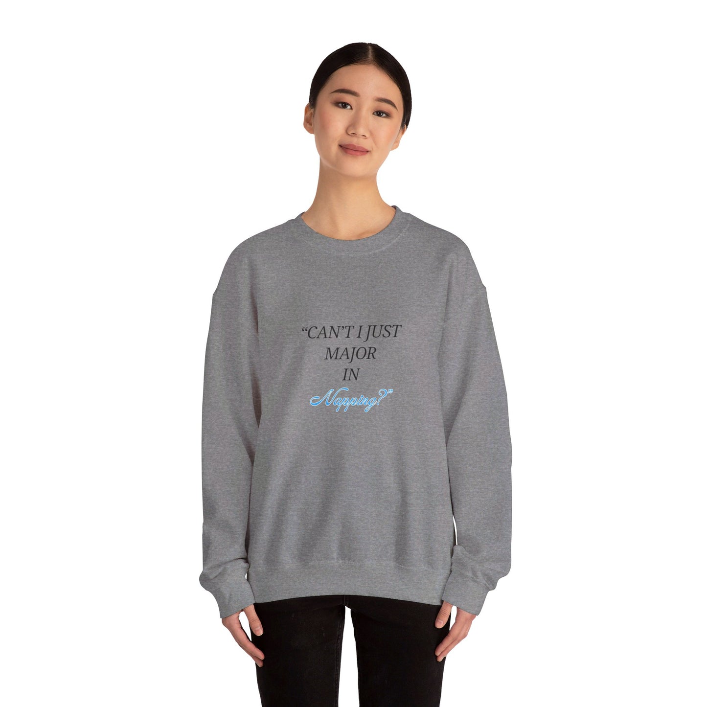 Can't I Just Major in Napping? Unisex Heavy Blend™ Crewneck Sweatshirt